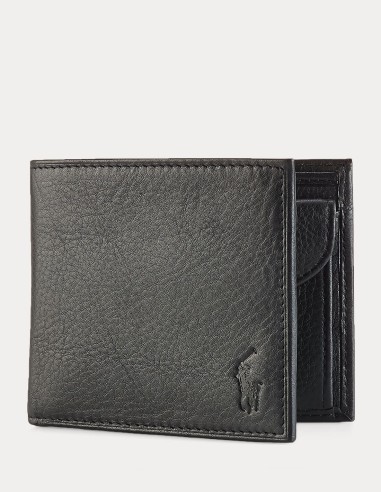 COIN-POCKET LEATHER WALLET
