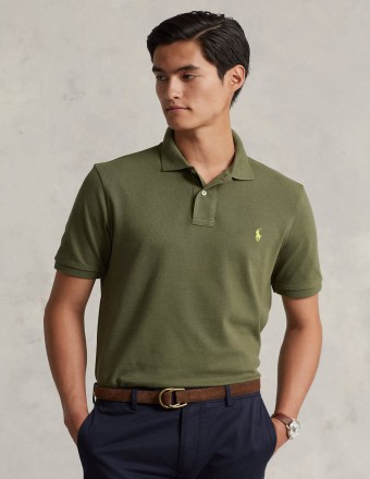 SLIM FIT MESH POLO SHIRT