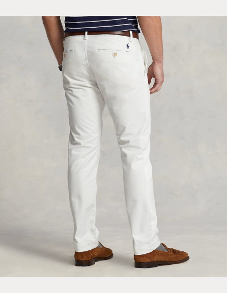 WASHED STRETCH SLIM FIT CHINO TROUSER