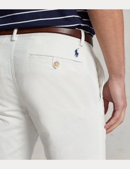 WASHED STRETCH SLIM FIT CHINO TROUSER
