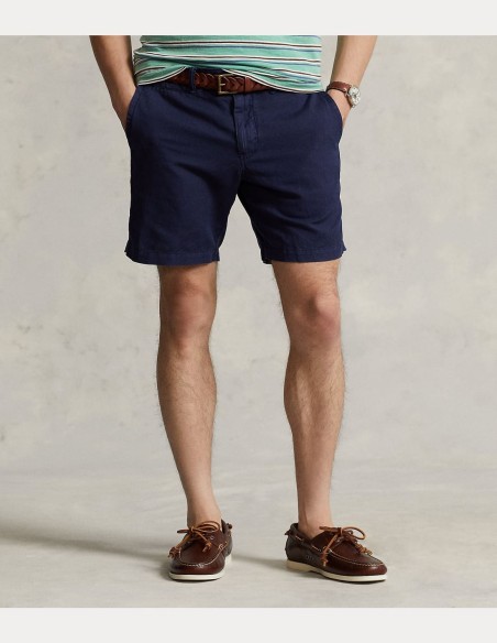 20-CM STRAIGHT FIT LINEN-COTTON SHORT