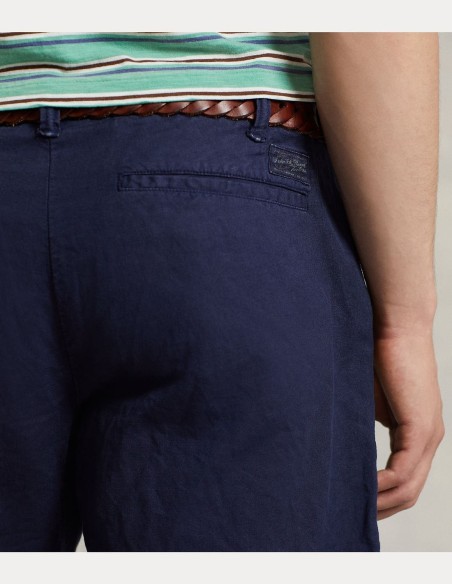 20-CM STRAIGHT FIT LINEN-COTTON SHORT