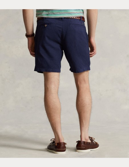 20-CM STRAIGHT FIT LINEN-COTTON SHORT