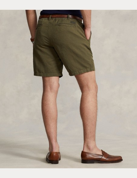 20-CM STRAIGHT FIT LINEN-COTTON SHORT