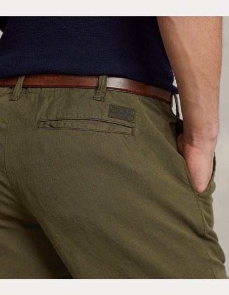 20-CM STRAIGHT FIT LINEN-COTTON SHORT