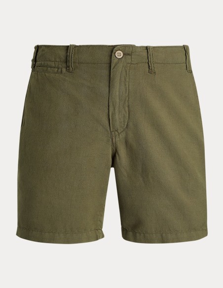 20-CM STRAIGHT FIT LINEN-COTTON SHORT