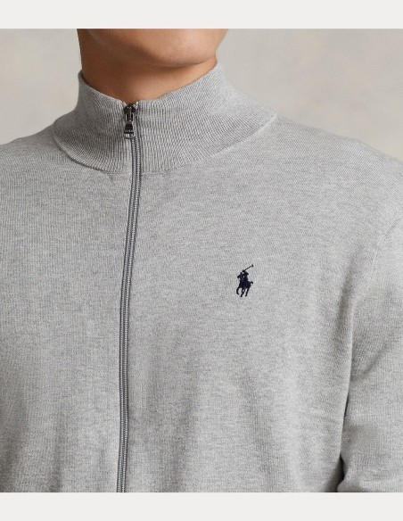 COTTON FULL-ZIP JUMPER