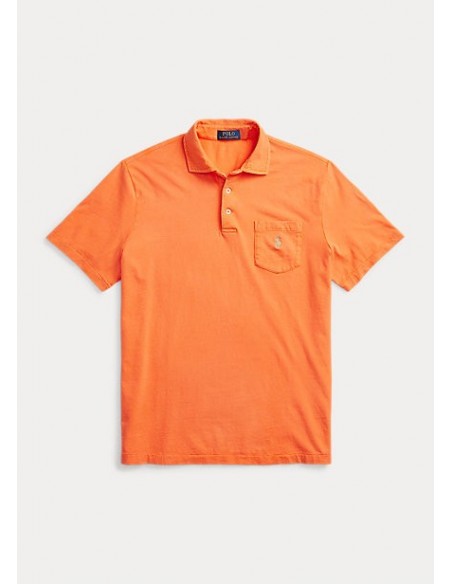 CLASSIC FIT COTTON-LINEN POLO SHIRT