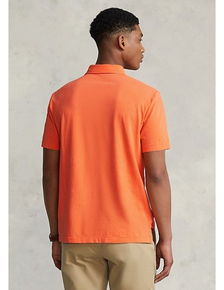 CLASSIC FIT COTTON-LINEN POLO SHIRT