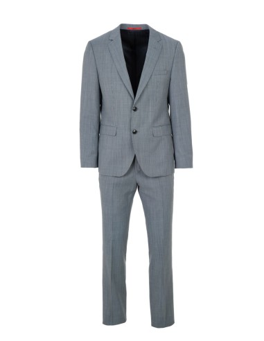 REGULAR FIT MICRO PATTERNED SUIT