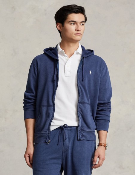 SPA TERRY HOODED SWEATSHIRT CARDIGAN