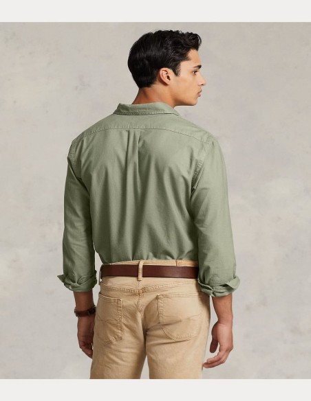 SLIM FIT GARMENT-DYED OXFORD SHIRT