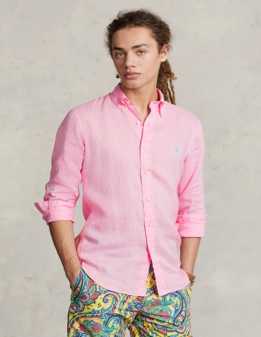 SLIM FIT LINEN SHIRT