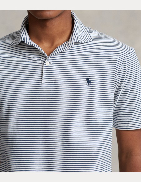 CLASSIC FIT STRIPED JERSEY POLO SHIRT