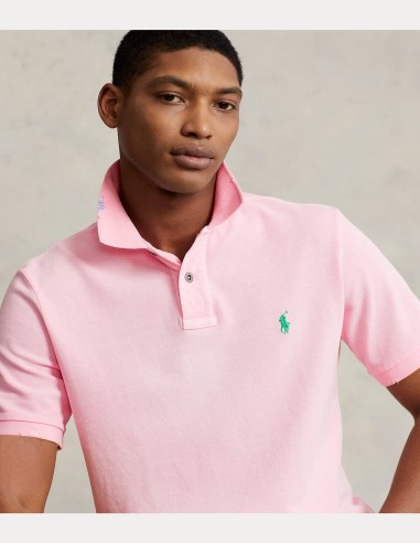 CLASSIC FIT MENDED MESH POLO SHIRT