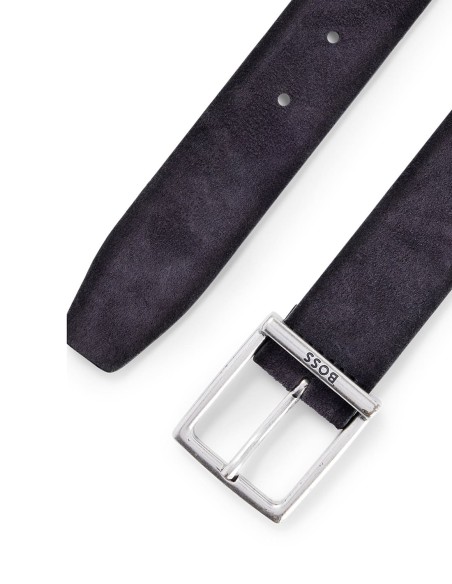 SUEDE BELT WITH SQUARED BUCKLE
