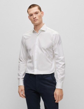 SLIM FIT SHIRT WITH DOUBLE...