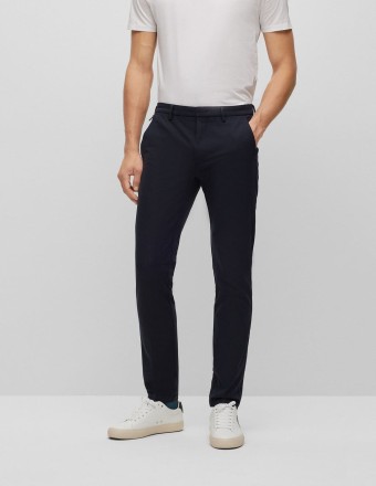 SLIM FIT TROUSERS IN COTTON...