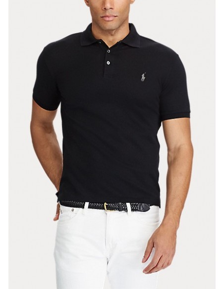 SLIM FIT STRETCH MESH POLO SHIRT