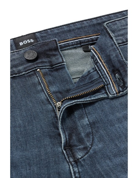 SLIM FIT JEANS IN LIGHTWEIGHT BLUE STRETCH DENIM