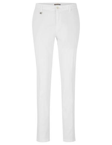 SLIM FIT TROUSERS WITH SIGNATURE STRIPE