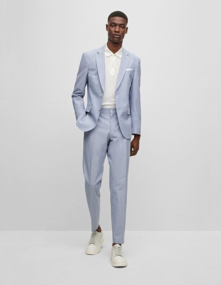 MICRO-PATTERNED FORMAL TROUSERS