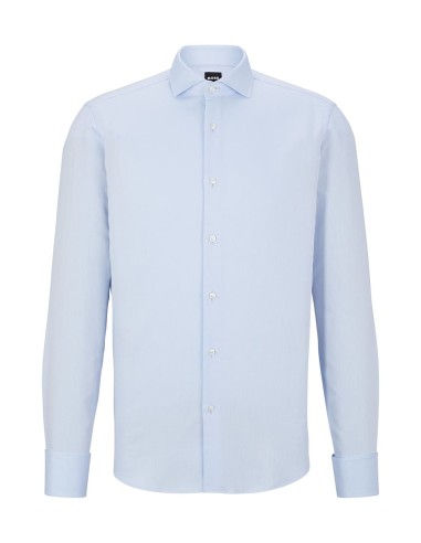 REGULAR FIT SHIRT IN MICRO-STRUCTURED...