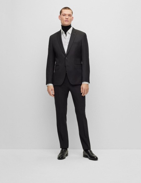 SLIM FIT SHIRT IN PRINTED STRETCH COTTON