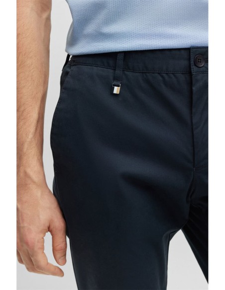 SLIM FIT TROUSERS WITH SIGNATURE STRIPE