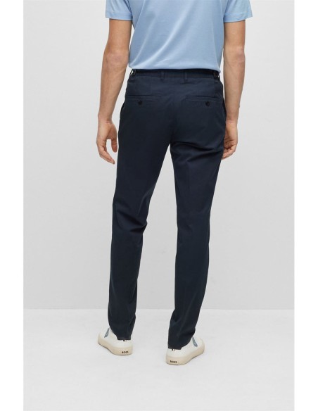 SLIM FIT TROUSERS WITH SIGNATURE STRIPE