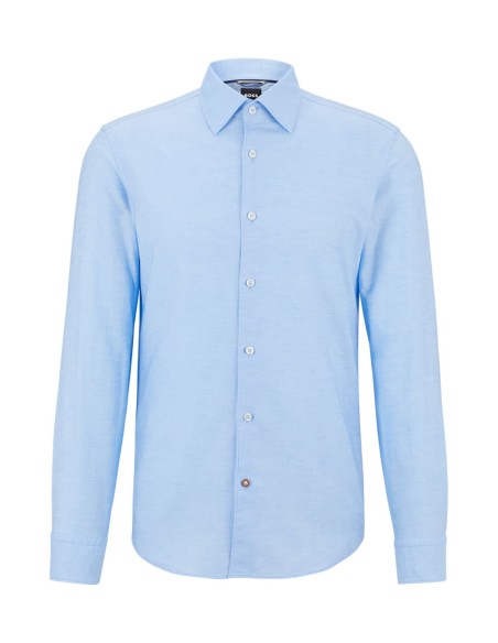 CASUAL FIT COTTON LINEN SHIRT