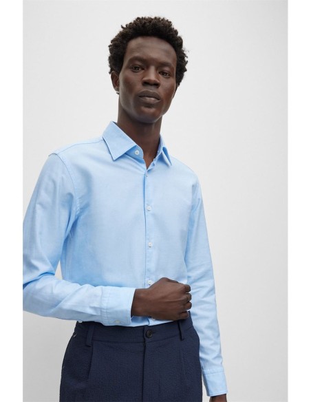 CASUAL FIT COTTON LINEN SHIRT