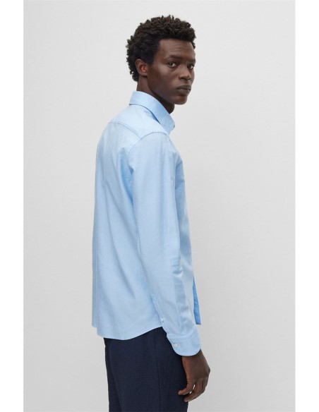 CASUAL FIT COTTON LINEN SHIRT