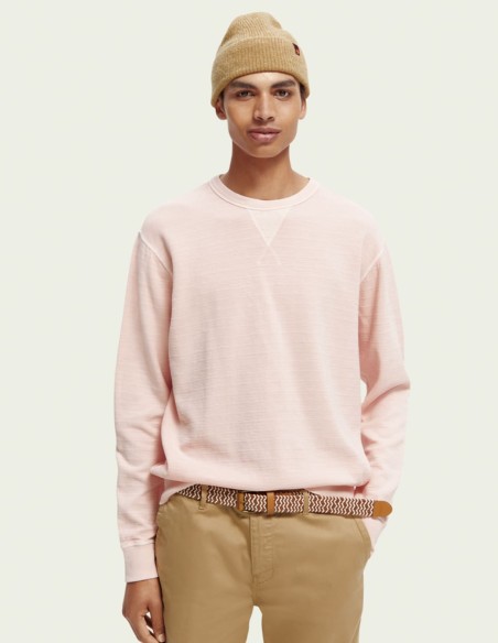 GARMENT DYED STRUCTURED SWEATSHIRT