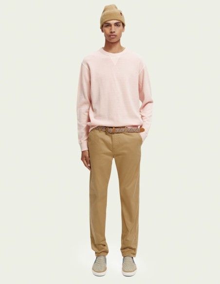 GARMENT DYED STRUCTURED SWEATSHIRT