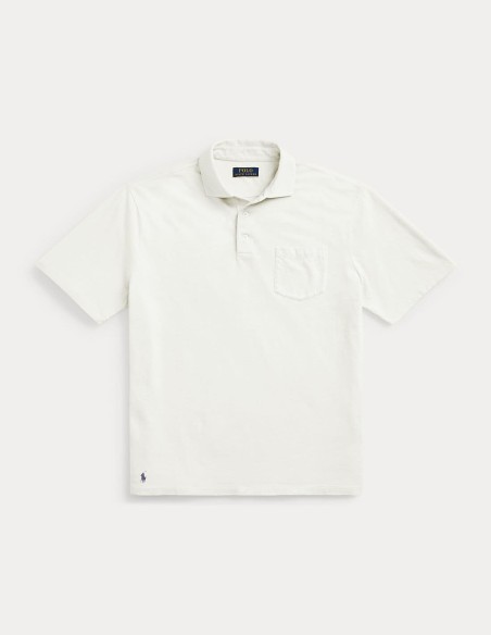 CLASSIC FIT COTTON LINEN POLO SHIRT