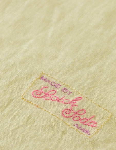 REGULAR FIT LINEN SHIRT WITH SLEEVE ROLL-UP