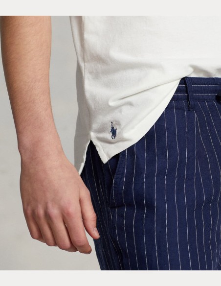 CLASSIC FIT COTTON LINEN POLO SHIRT