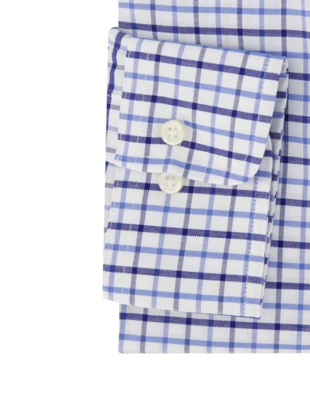 CUSTOM FIT CHECKED OXFORD SHIRT