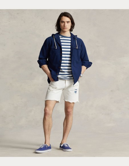 CLASSIC FIT OXFORD HOODED WORKSHIRT