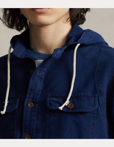 CLASSIC FIT OXFORD HOODED WORKSHIRT
