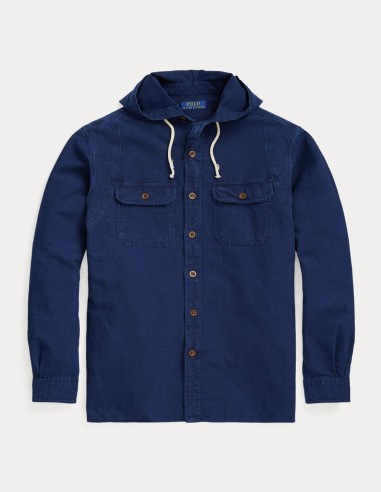 CLASSIC FIT OXFORD HOODED WORKSHIRT