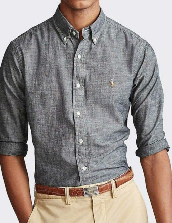 SLIM FIT CHAMBRAY SHIRT