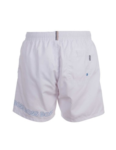 RECYCLED-MATERIAL SWIM SHORTS WITH...