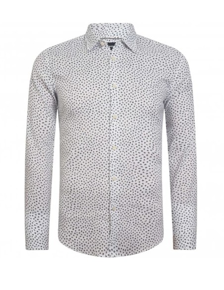 STRETCH LINEN SLIM FIT SHIRT