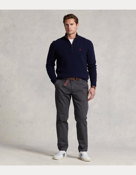 CABLE-KNIT WOOL-CASHMERE SWEATER