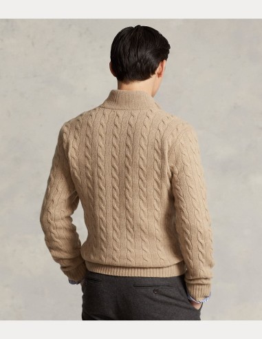 CABLE-KNIT WOOL-CASHMERE SWEATER