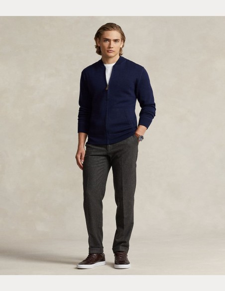 WASHABLE WOOL FULL-ZIP SWEATER