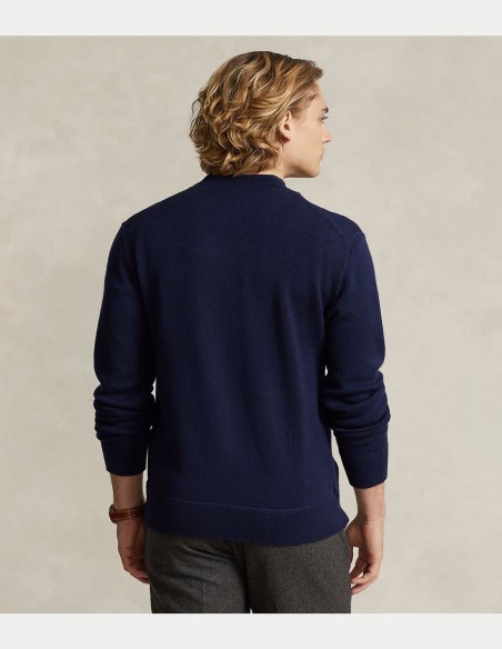 WASHABLE WOOL FULL-ZIP SWEATER