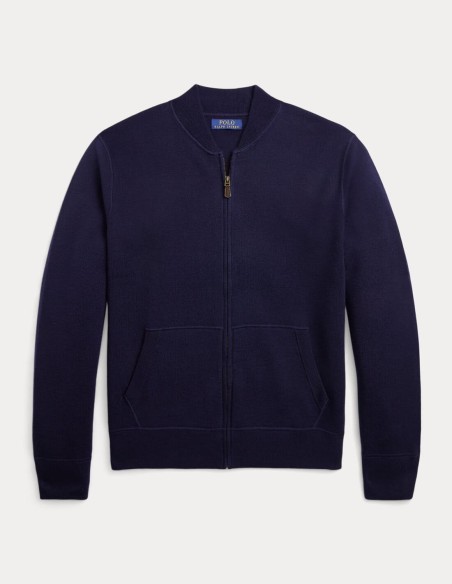 WASHABLE WOOL FULL-ZIP SWEATER